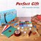 Wax Seal Kit with Gift Box, 624 Pcs Wax Seal Beads with 2 Pcs Wax Seal Stamps, Sealing Wax Warmer, Wax Seal Metallic Pen, Envelope, Candles, Wax Seal Stamp Kit for Gift and Craft